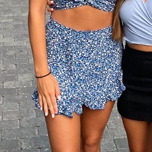 SUPER CUTE Shein floral skirt!!